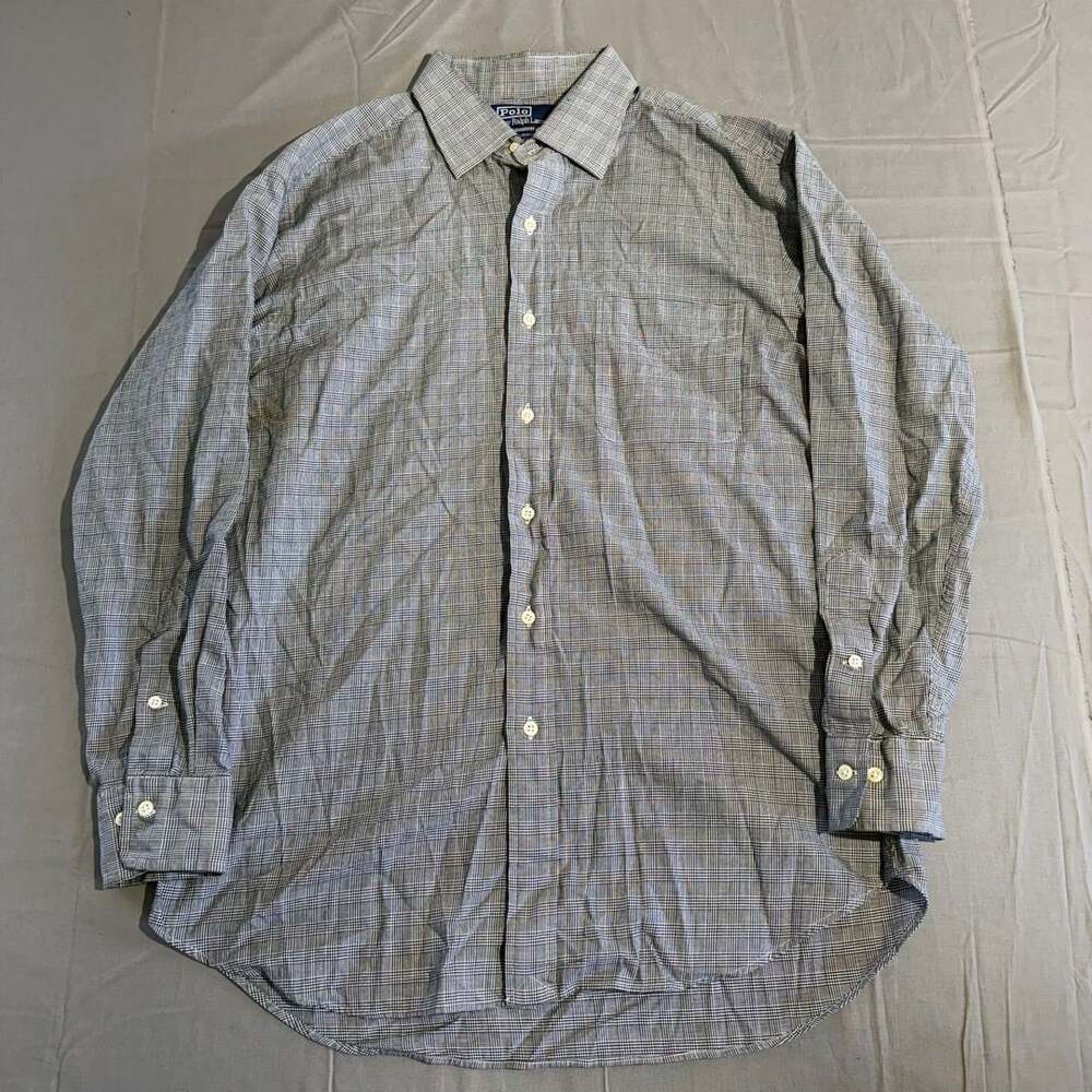 Polo by Ralph Lauren Curham Button Up Shirt Size 16.5 32/33 Plaid